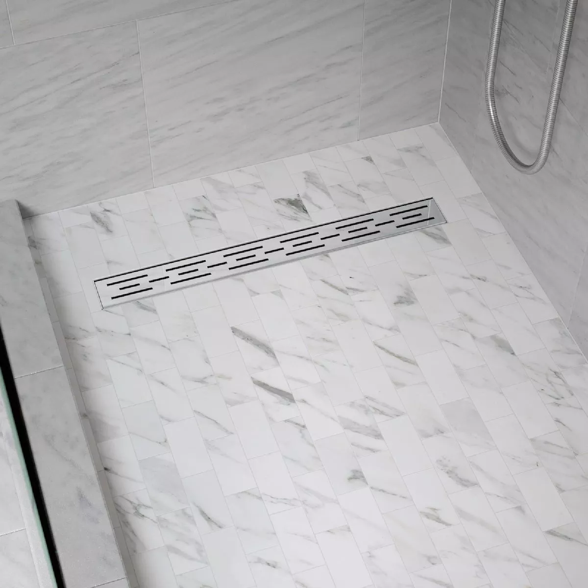 B&K 24 In. Linear Shower Drain Offset Pattern Grate Chrome - photo 2