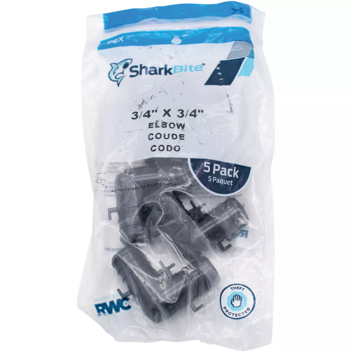 SharkBite PEX-B 3/4 In. Poly Alloy Barb Elbow (5-Pack) - photo 2