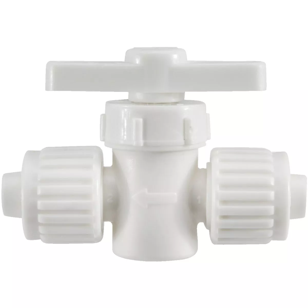 Flair-it 3/8 In. PEX x 3/8 In. PEX Plastic White Straight Stop Valve