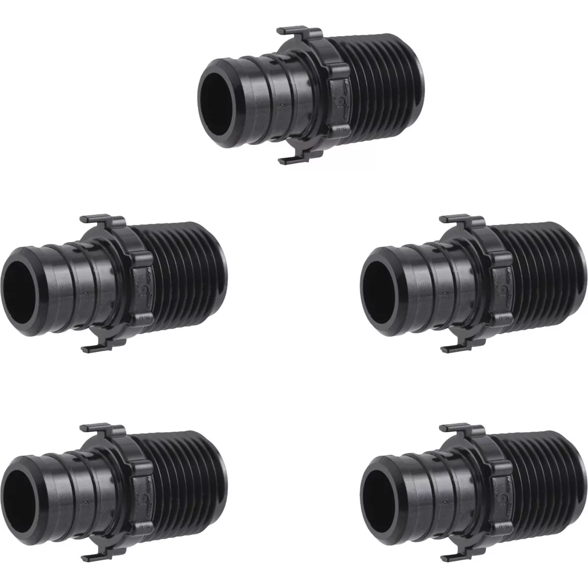 SharkBite 3/4 In. Barb x 1/2 In. MPT Poly-Alloy PEX Adapter (5-Pack) - photo 3