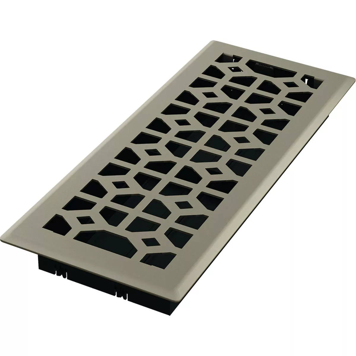 Imperial Templar 4 In. x 12 In. Satin Nickel Steel Floor Register