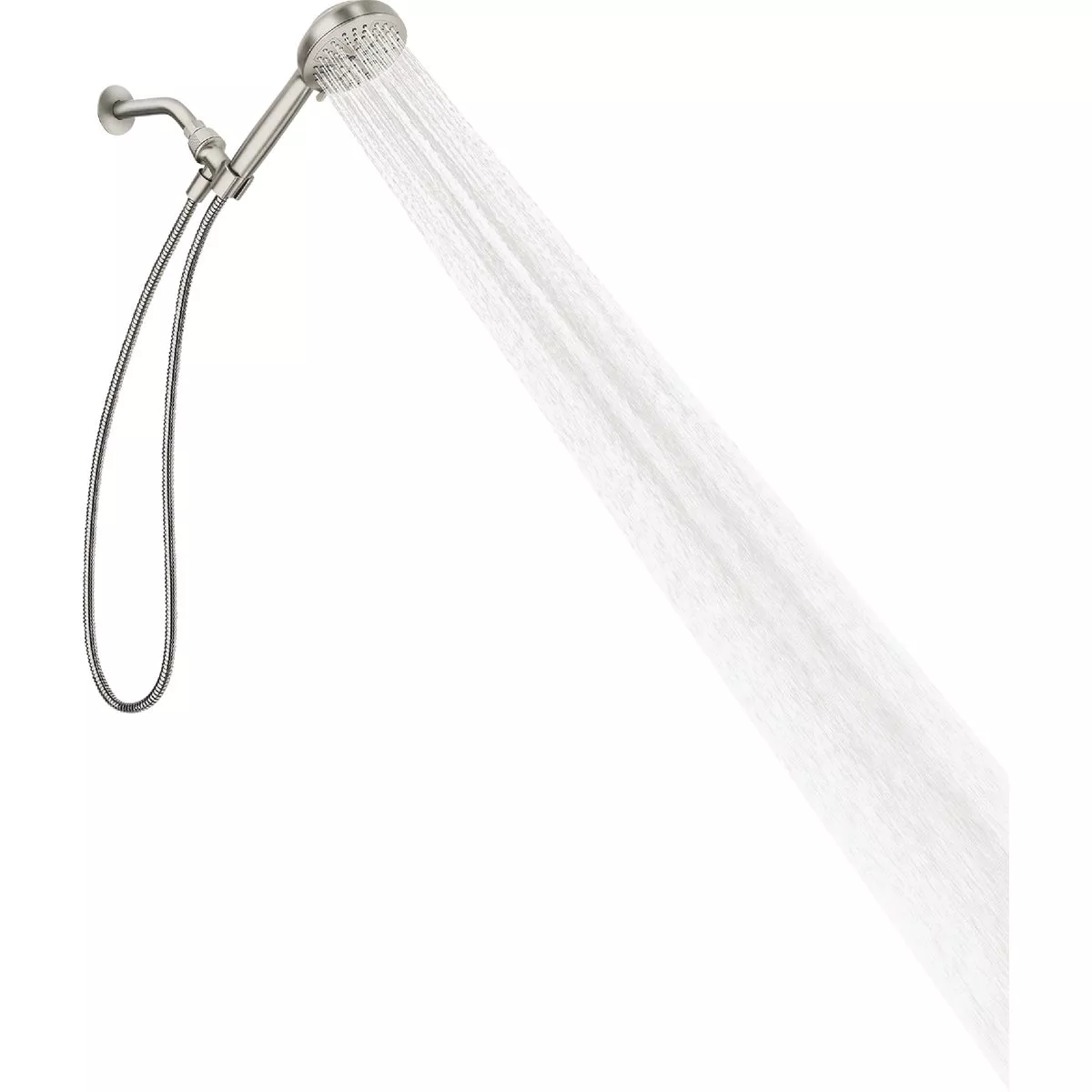 Moen Hydro Energetix 7-Spray Wall Mount Handheld Shower Head, Spot Resistant Brushed Nickel