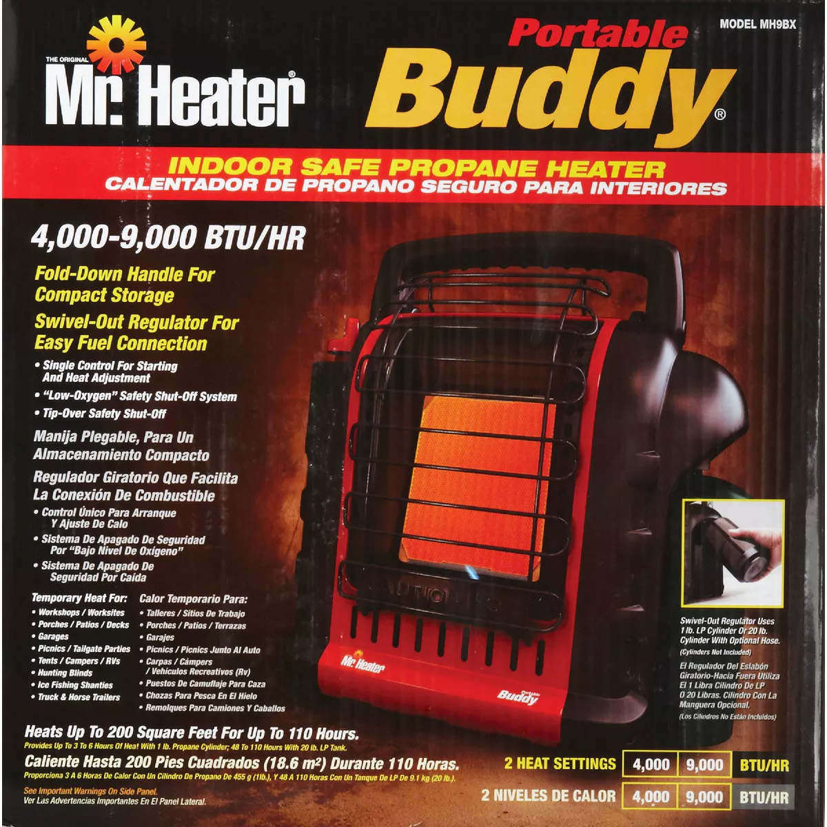 Portable Buddy 9000 BTU fashion Propane Heater MH9BX