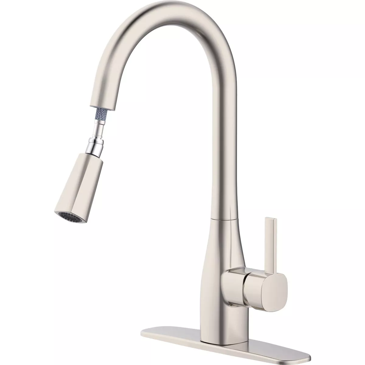 Home Impressions 1-Handle Pull-Down Kitchen Faucet, Brushed Nickel - photo 2