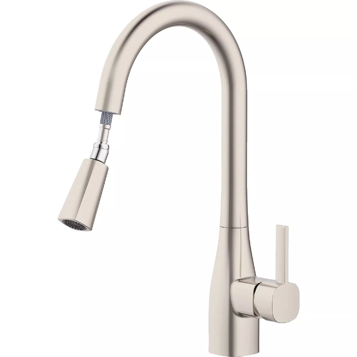 Home Impressions 1-Handle Pull-Down Kitchen Faucet, Brushed Nickel - photo 4