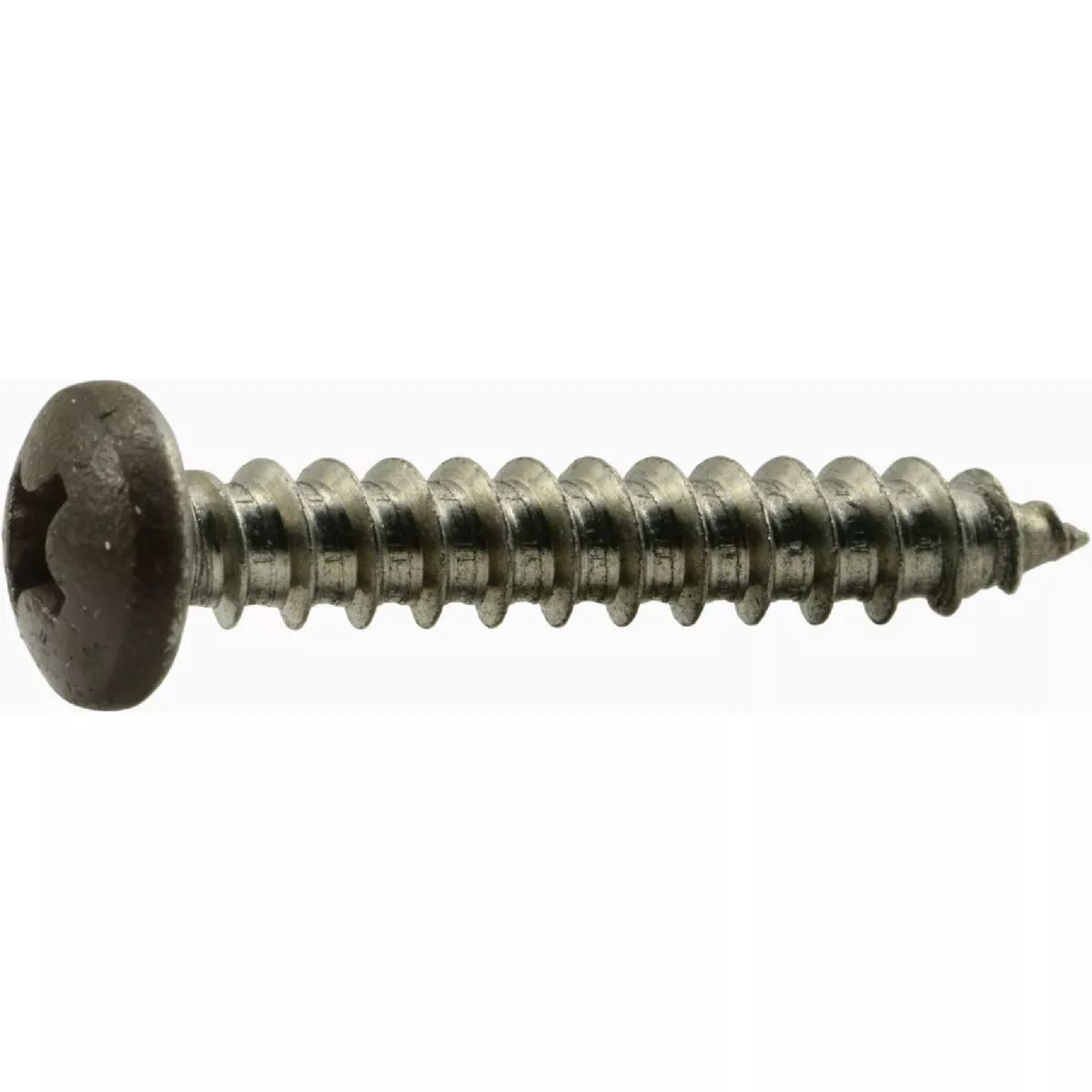 Midwest Fastener #8 x 1 In. Brown Painted 18-8 Stainless Steel Phillips Pan Head Sheet Metal Screws (100 Ct.)-