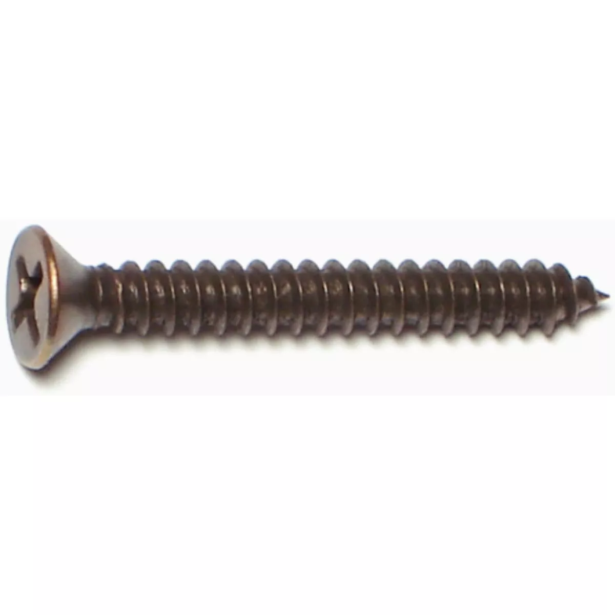 Midwest Fastener #7 x 1-1/4 In. Antique Brass Plated Steel Phillips Flat Head Hinge Screws