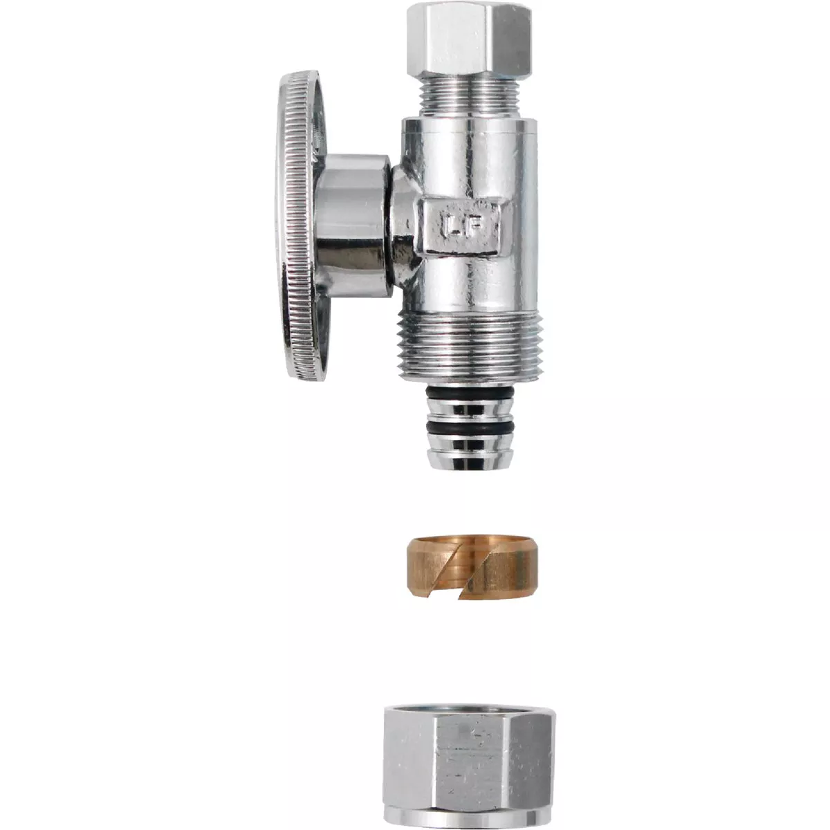 Plumb Pak No Crimp 1/2 In. x 1/4 In. Quarter Turn PEX Straight Valve