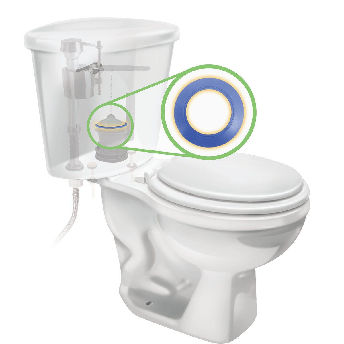 Fluidmaster Replacement Flush Valve Seal for American Standard & Eljer Do it Best