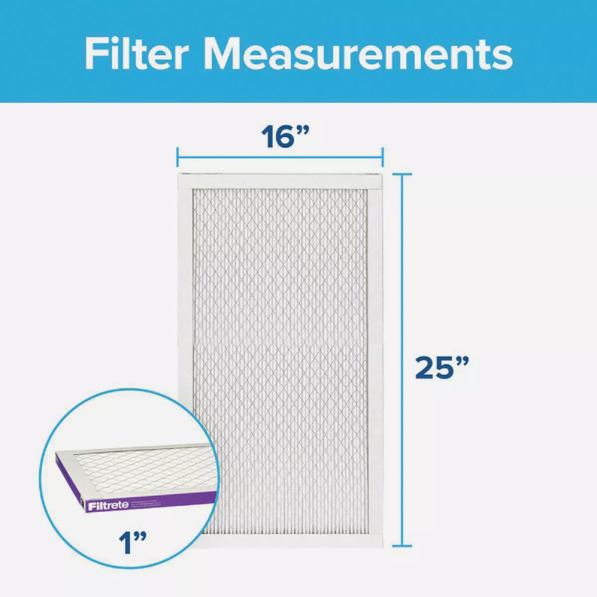 Filtrete Allergen, Bacteria & Virus Air Filter, 1500 MPR, 16 In. x 25 In. x 1 In. - photo 3