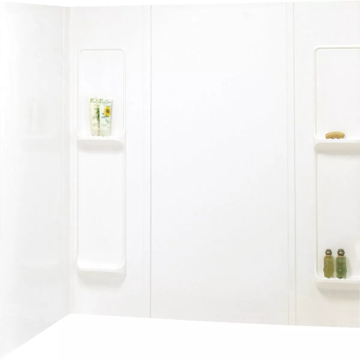 Maax Elan 61 In. W x 31-3/4 In. L x 59 In. H 5-Piece Glue Up Tub Wall Surround in White - photo 2