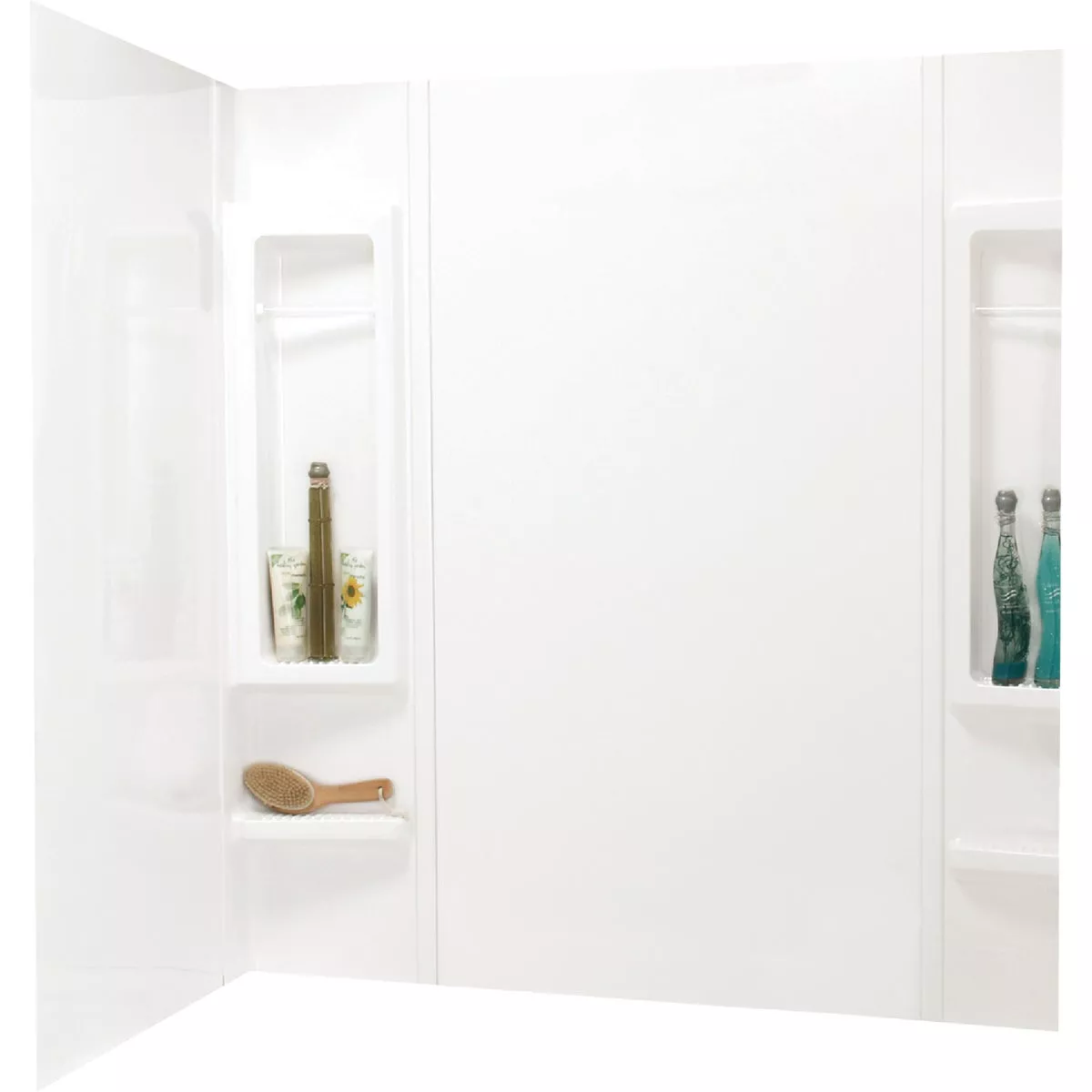Maax Finesse 61 In. L x 33-1/2 In. W x 59 In. H 5-Piece Glue Up Tub Wall Surround in White - photo 2