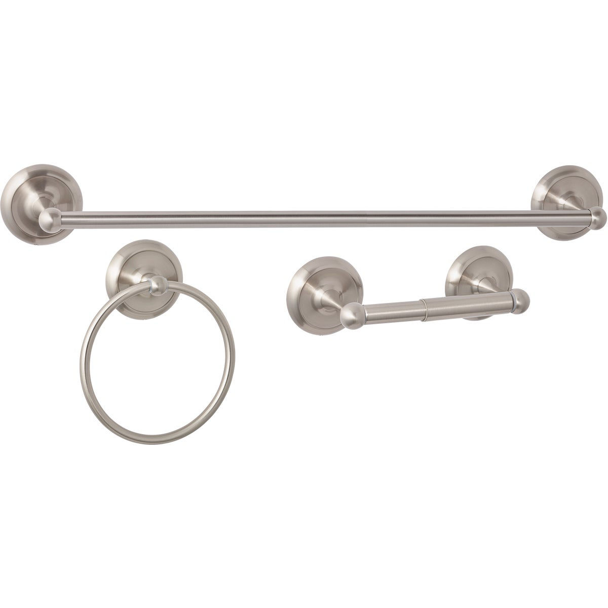 Home Impressions Aria Brushed Nickel 3 Piece Bath Hardware Set Do it Best