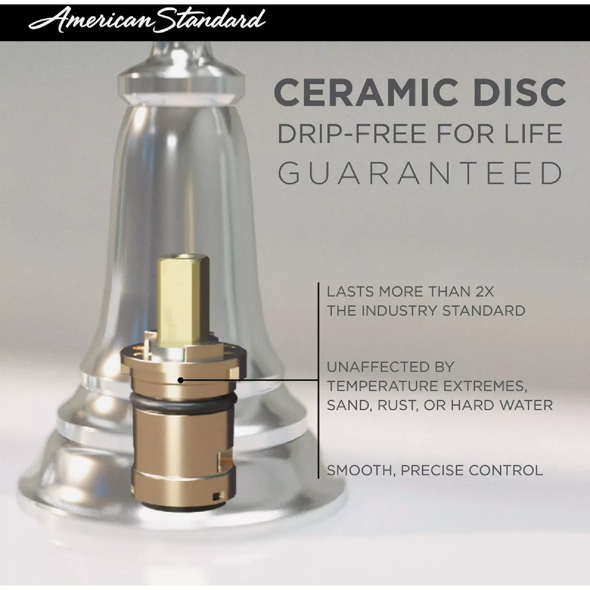 American Standard Chatfield Brushed Nickel 2-Handle Lever 4 In. Centerset Bathroom Faucet with Pop-Up - photo 5