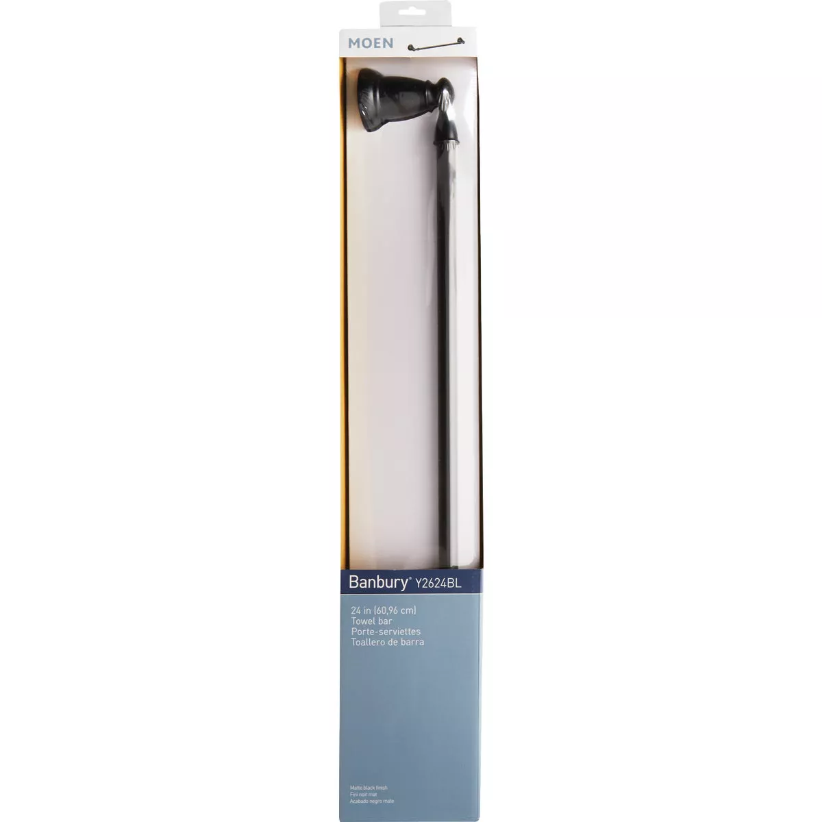 Moen Banbury 24 In. Towel Bar, Matte Black - photo 3