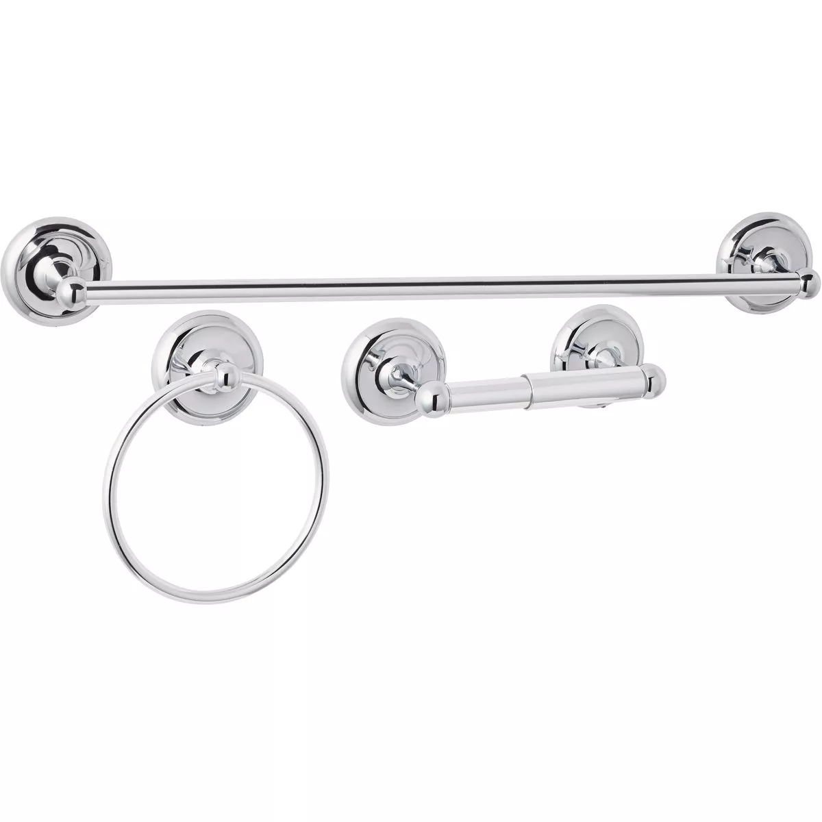Home Impressions Aria Chrome 3- Piece Bath Hardware Set