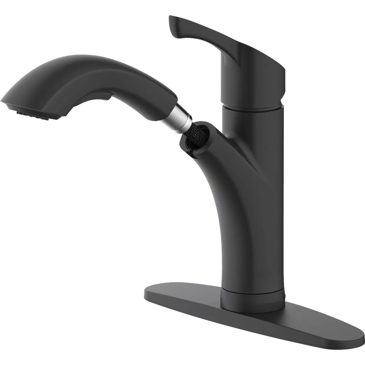 Home Impressions 1-Handle Pull-Out Kitchen Faucet, Matte Black Finish - photo 2