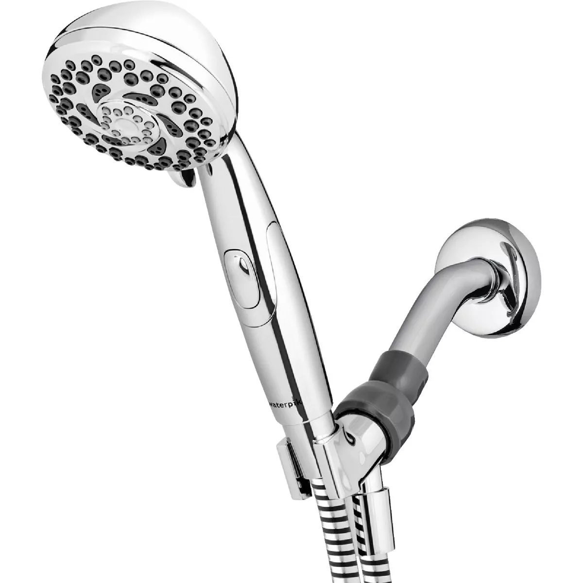 Waterpik PowerSpray+ 6-Spray 1.8 GPM Handheld Shower, Chrome