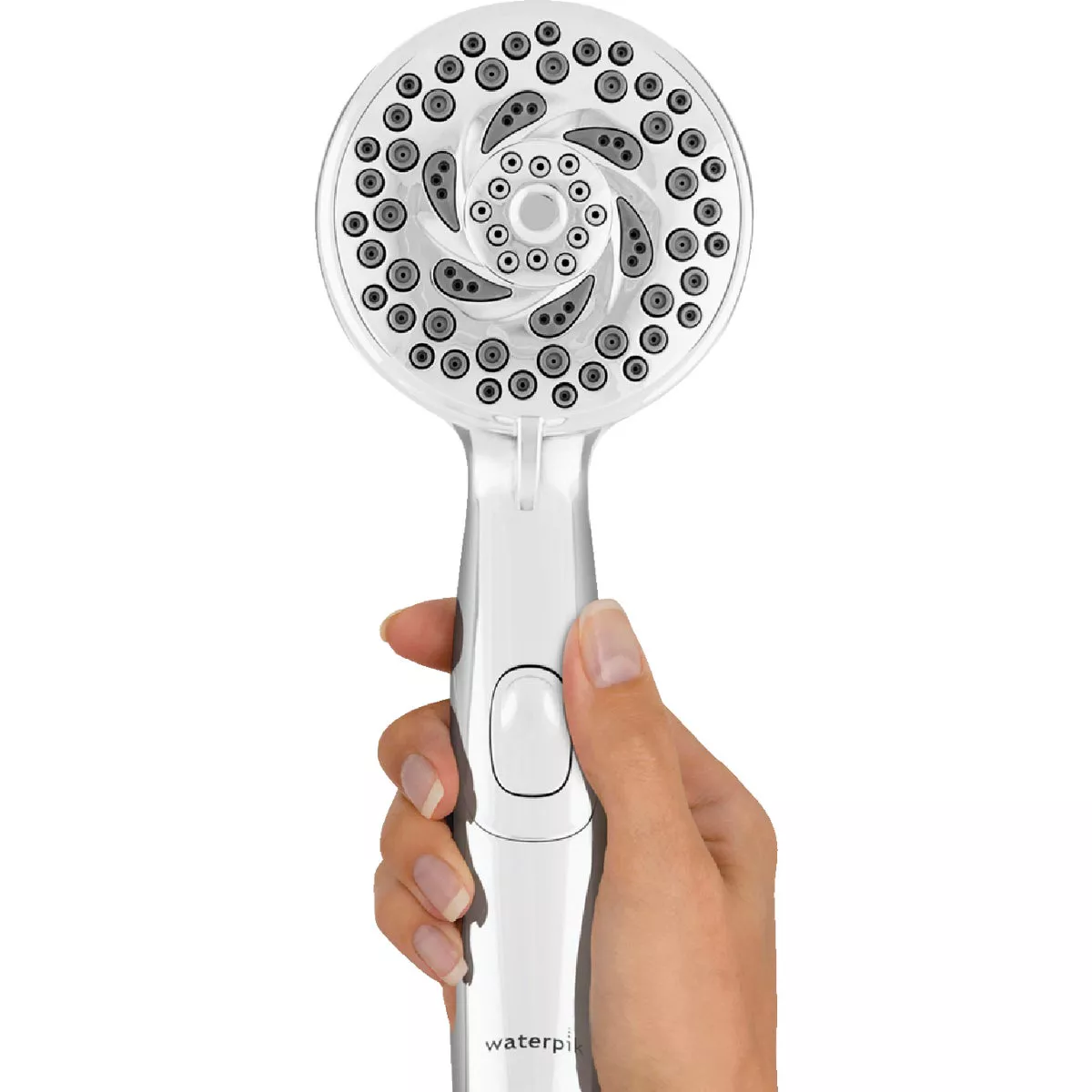 Waterpik PowerSpray+ 6-Spray 1.8 GPM Handheld Shower, Chrome - photo 3