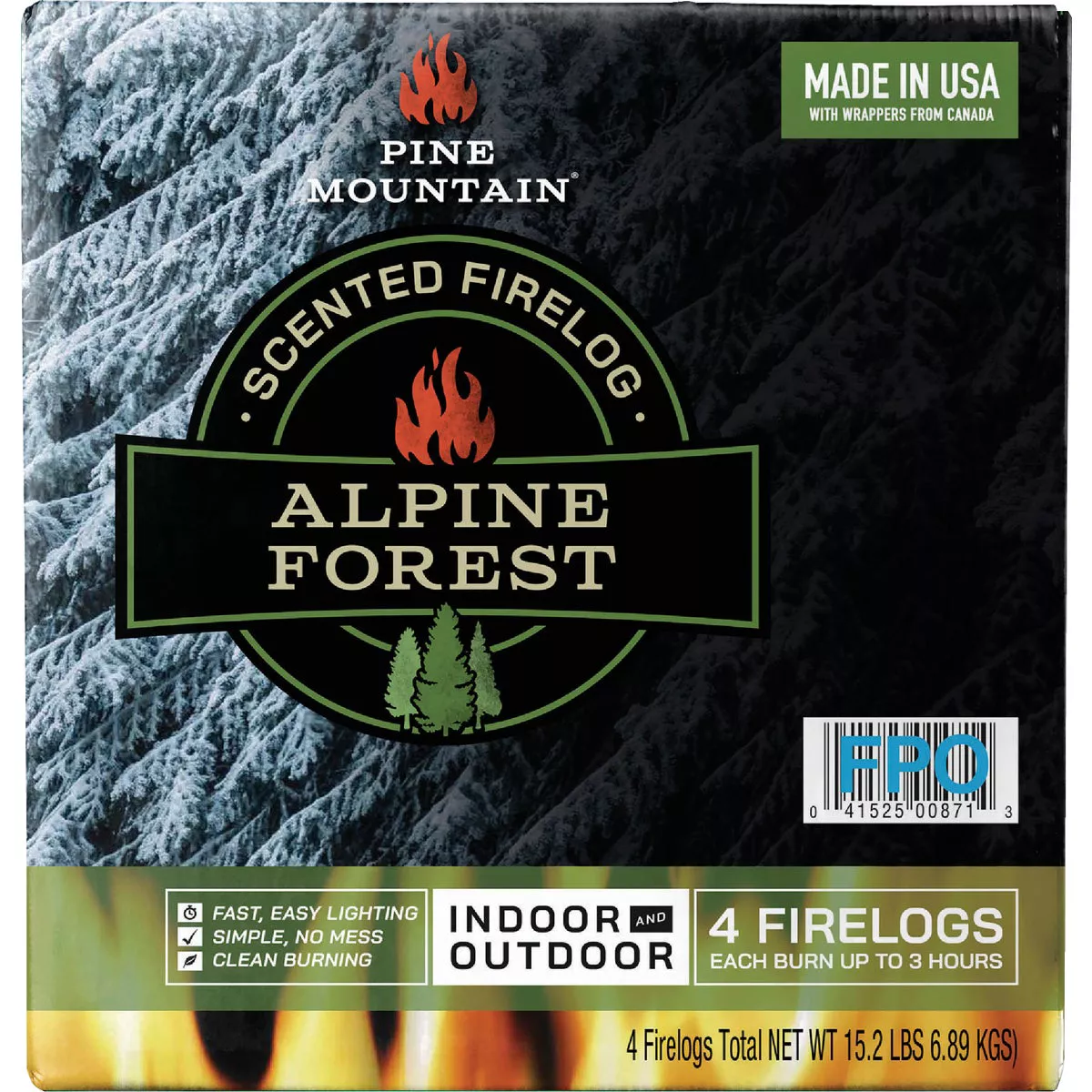Pine Mountain Alpine Forest 3-Hour Fire Log - photo 5