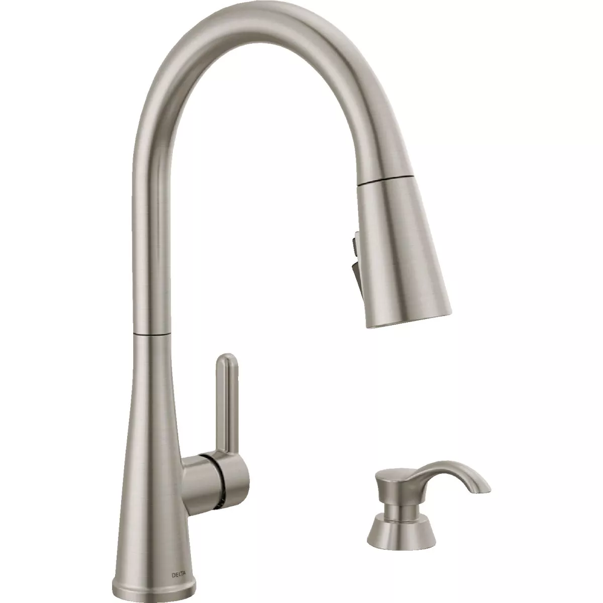 Delta Greydon 1-Handle Pull-Down Kitchen Faucet with Soap Dispenser, Stainless