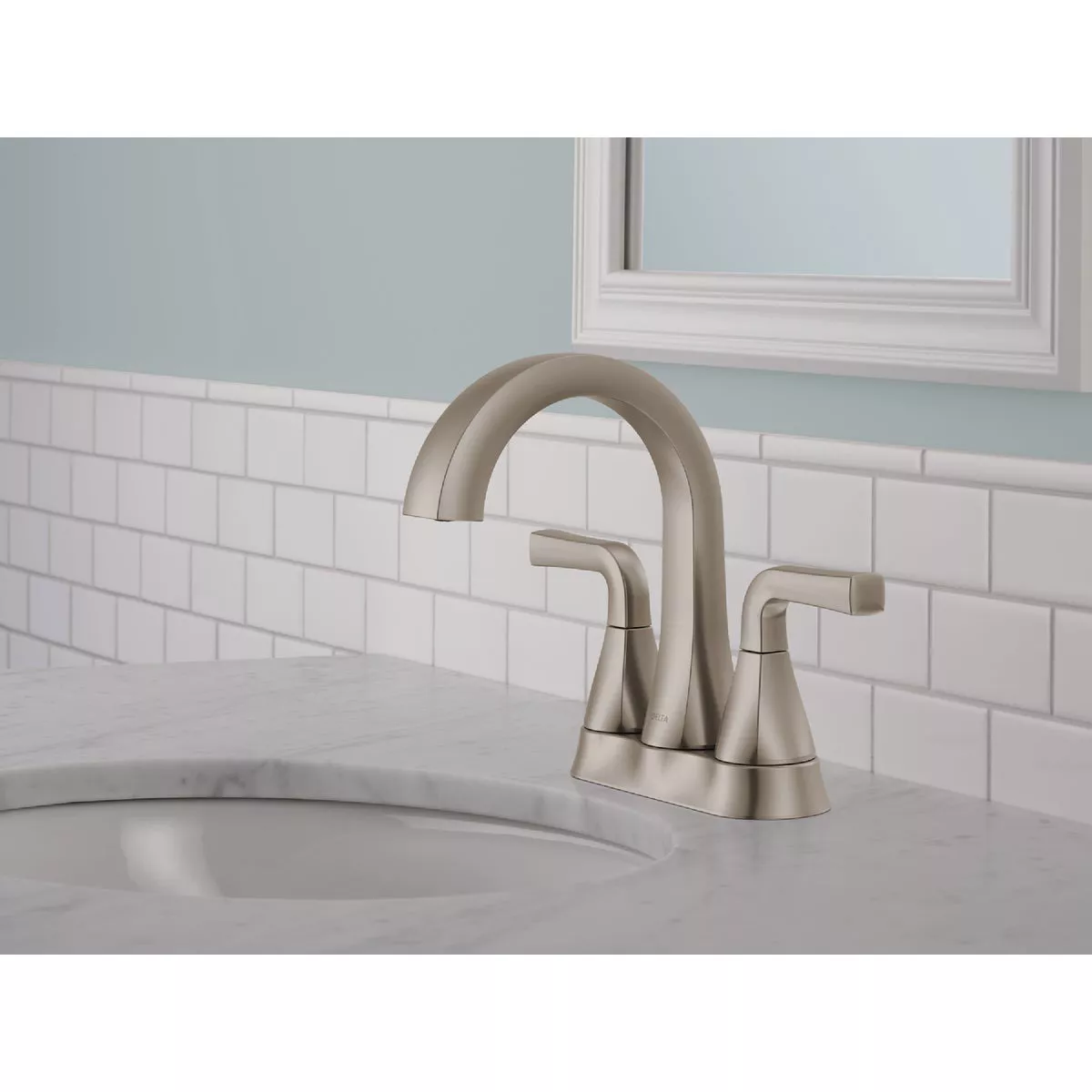 Delta Dallace Stainless 2-Handle Centerset Bathroom Faucet - photo 2