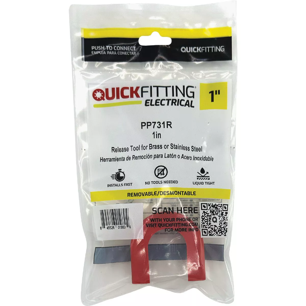 QuickFitting 1 In. Slip Clip Push-to-Connect Patented Disconnect Clip - photo 2