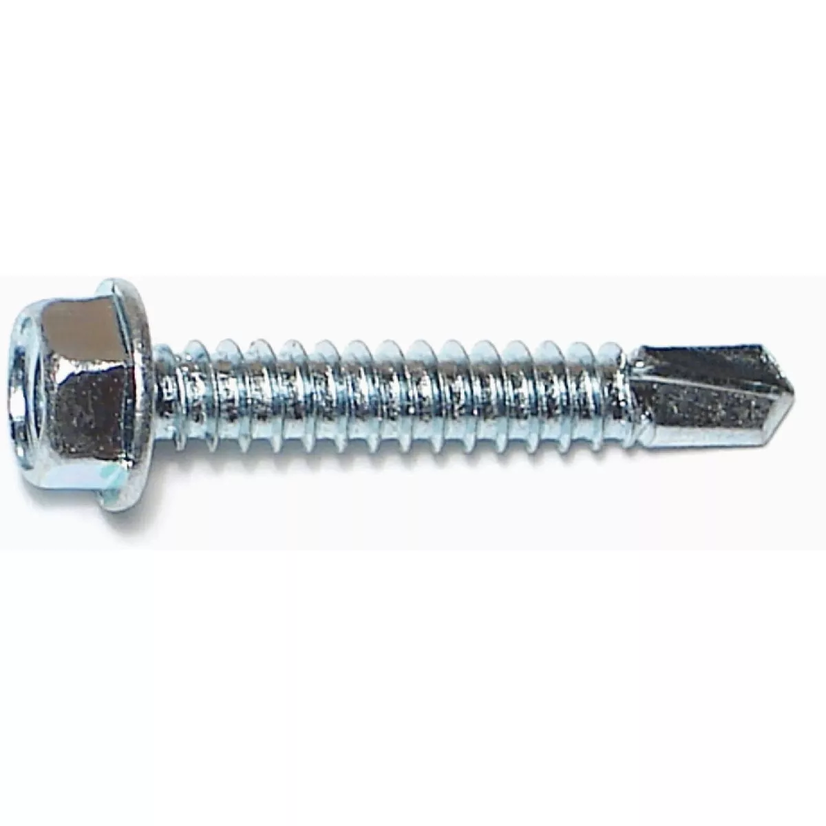 Midwest Fastener #14-14 x 1-1/2 In. Zinc Plated Steel Hex Washer Head Self-Drilling Screws