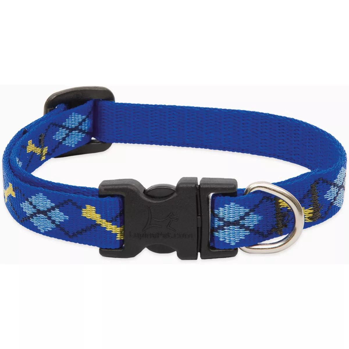 Lupine Adjustable 8 to 12 In. Puppy & Small Dog Nylon Dapper Dog Collar