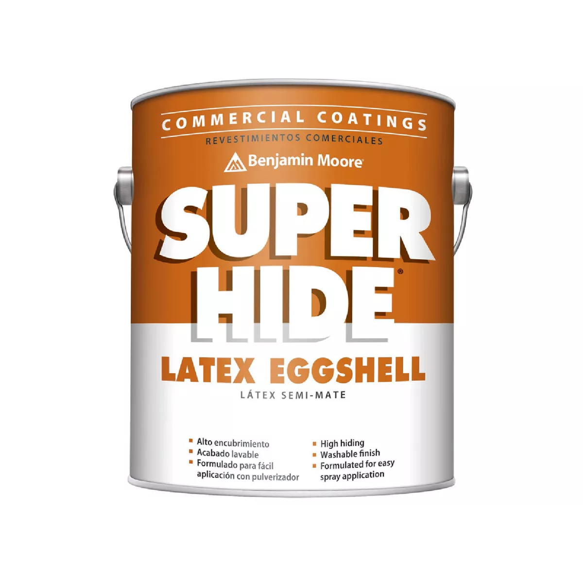 Benjamin Moore Super Hide Acrylic Blended Latex Eggshell Interior Enamel, Linen White, 5 Gal.