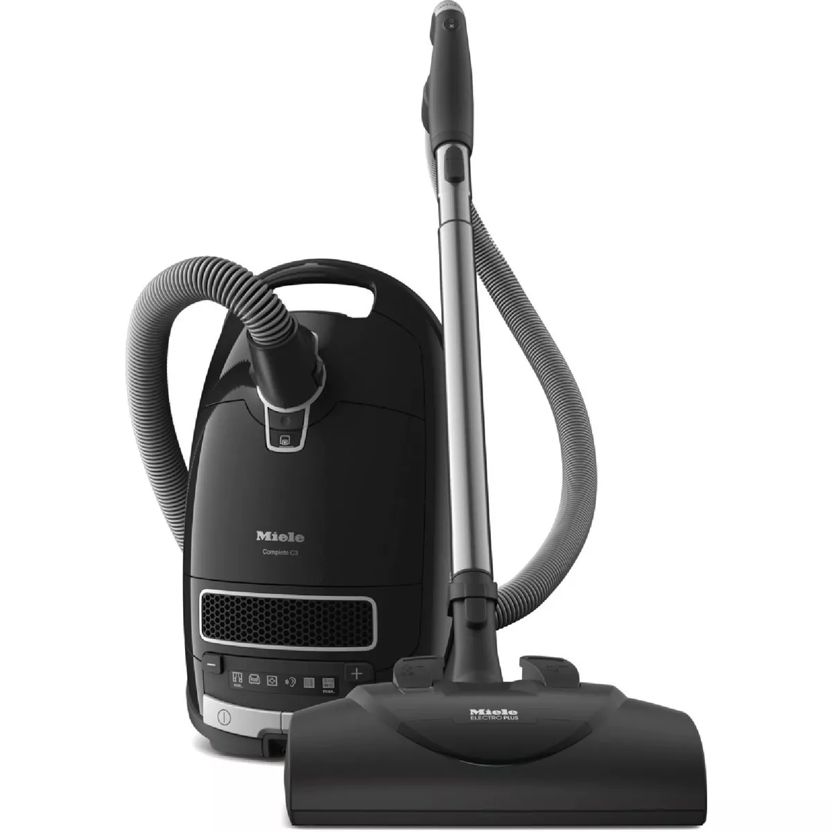 Miele Complete C3 Kona PowerLine Canister Vacuum Cleaner, Obsidian Black