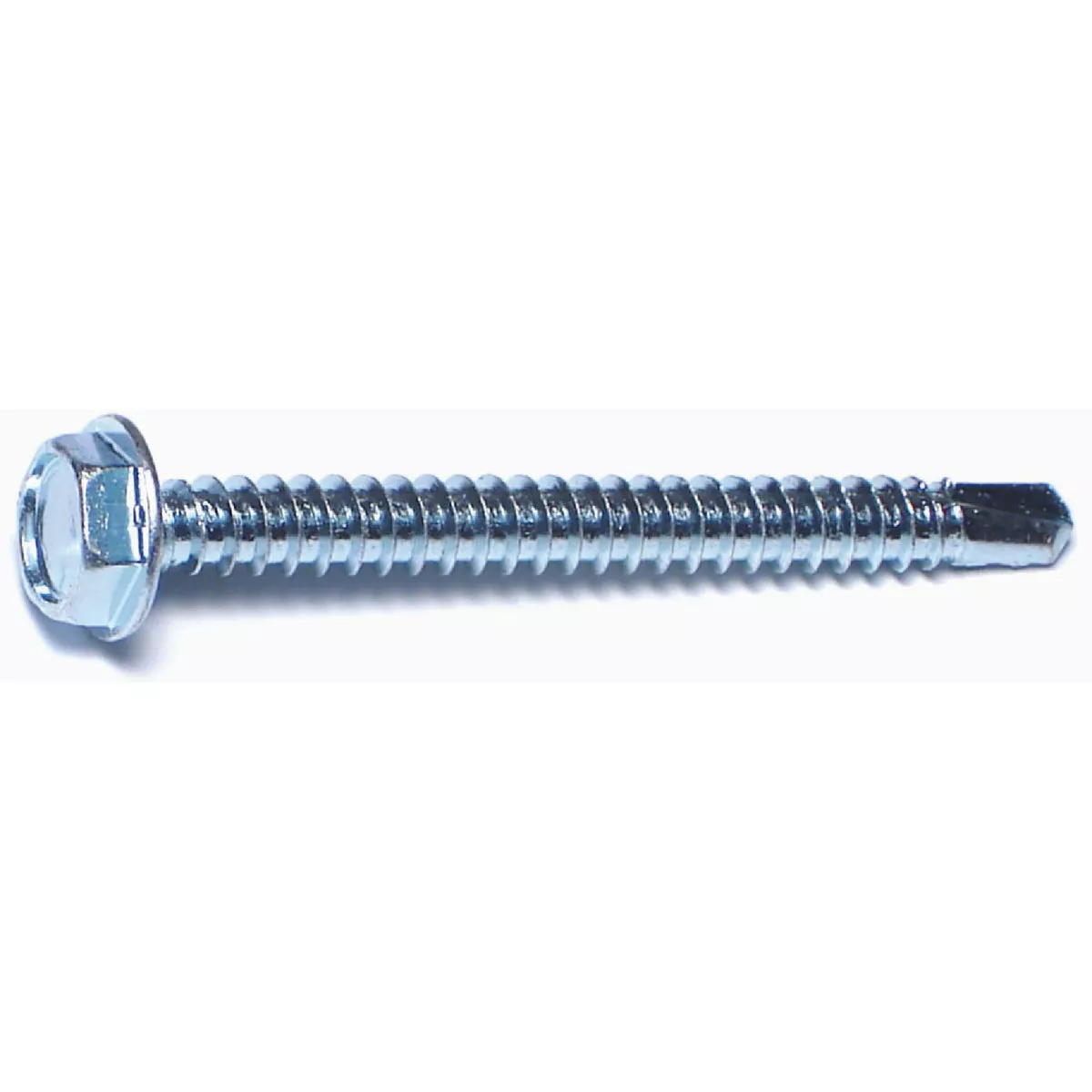 Midwest Fastener #10-16 x 2 In. Zinc Plated Steel Hex Washer Head Self-Drilling Screws (100 Ct.)
