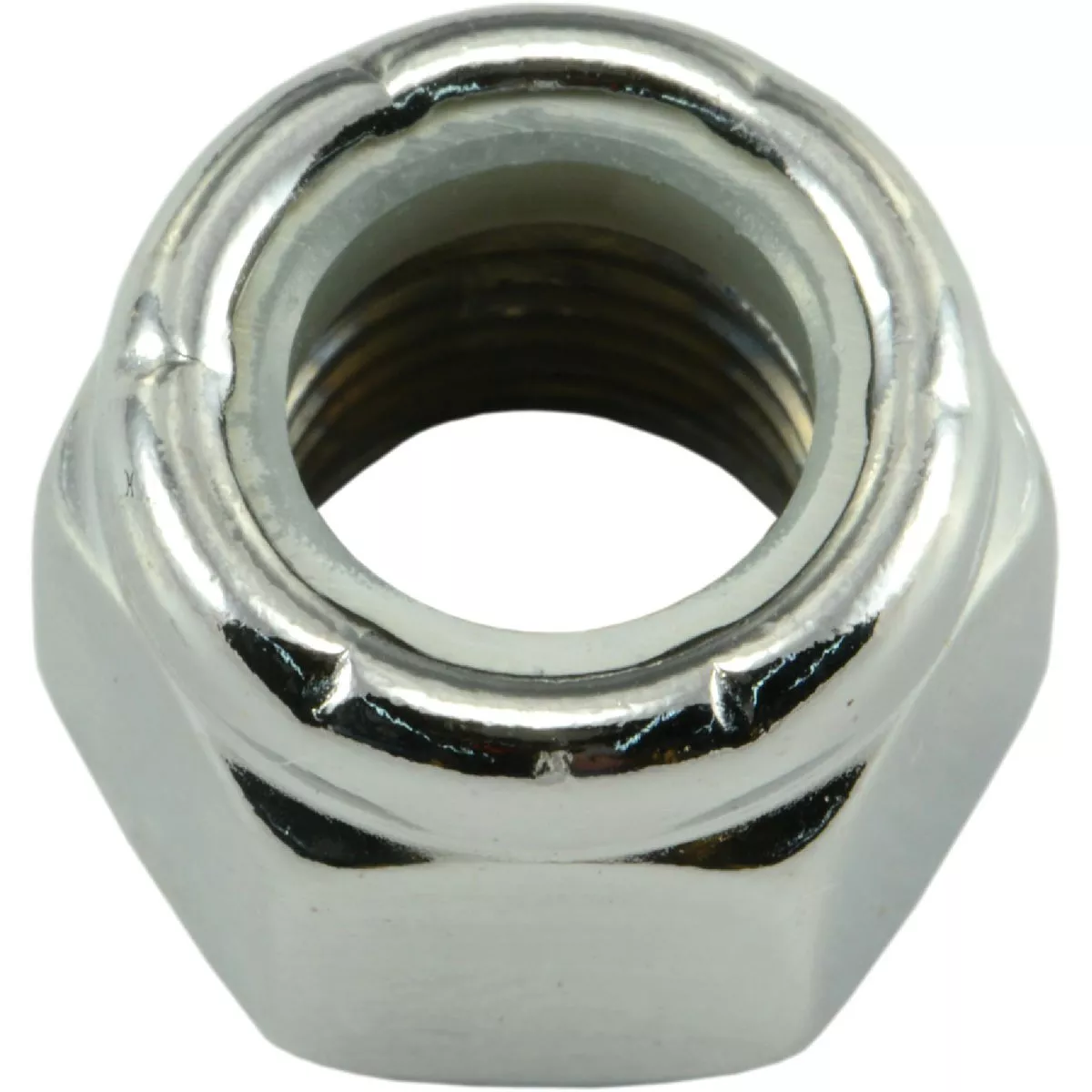Midwest Fastener 3/8 In.-24 Chrome Plated Steel Fine Thread Nylon Insert Lock Nuts (10 Ct.)-