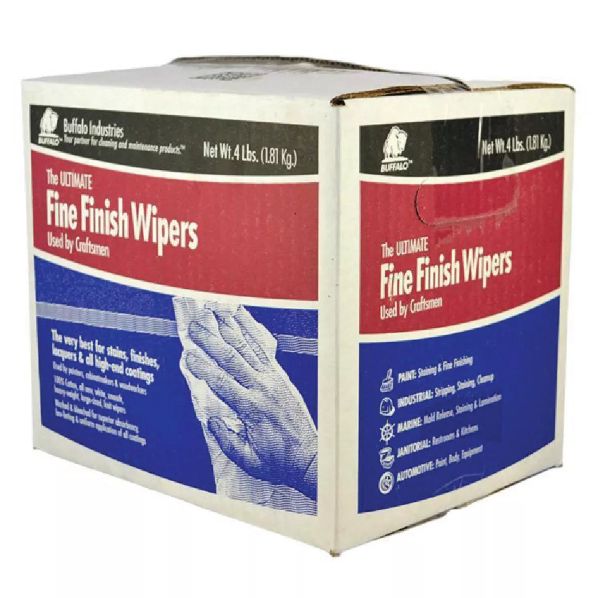 Buffalo Industries White 100% Cotton Rags