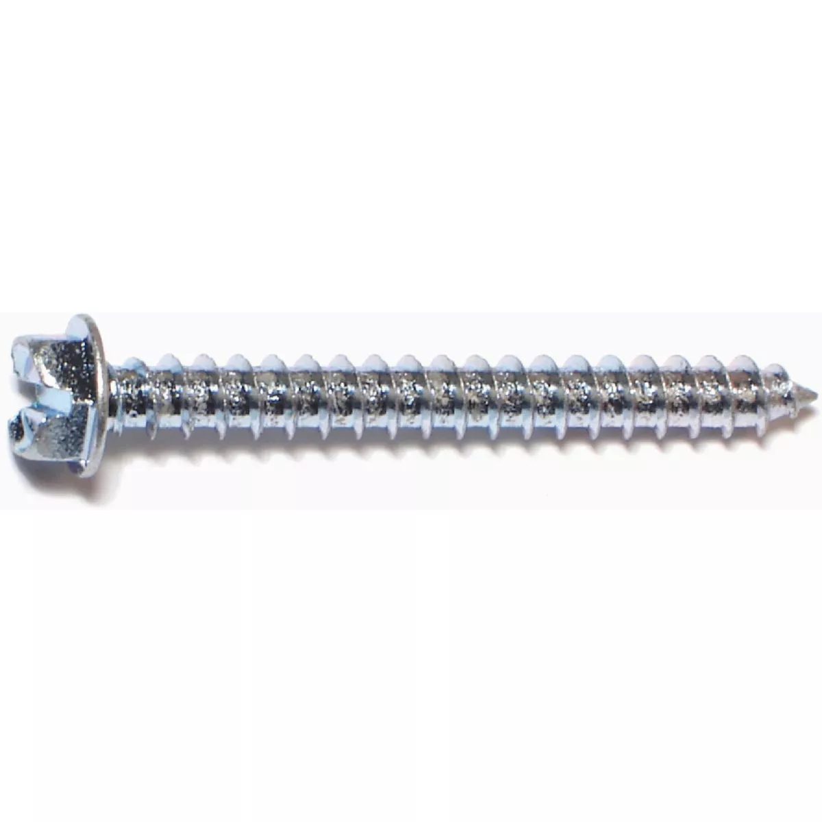 Midwest Fastener #12 x 2 In. Zinc Plated Steel Slotted Hex Washer Head Sheet Metal Screws (5 Ct.)