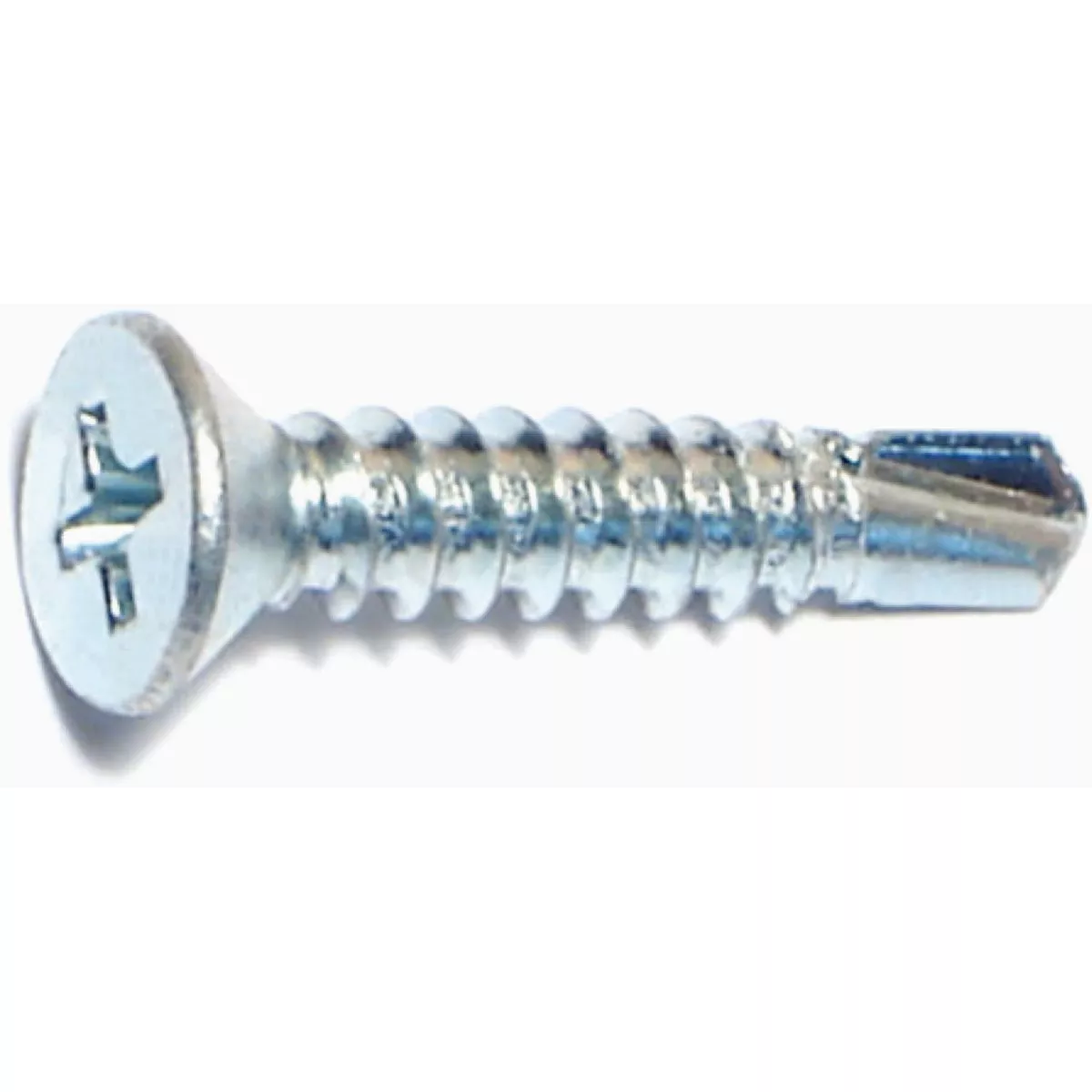 Midwest Fastener #10-16 x 1 In. Zinc Plated Steel Phillips Flat Head Self-Drilling Screws (5 Ct.)-