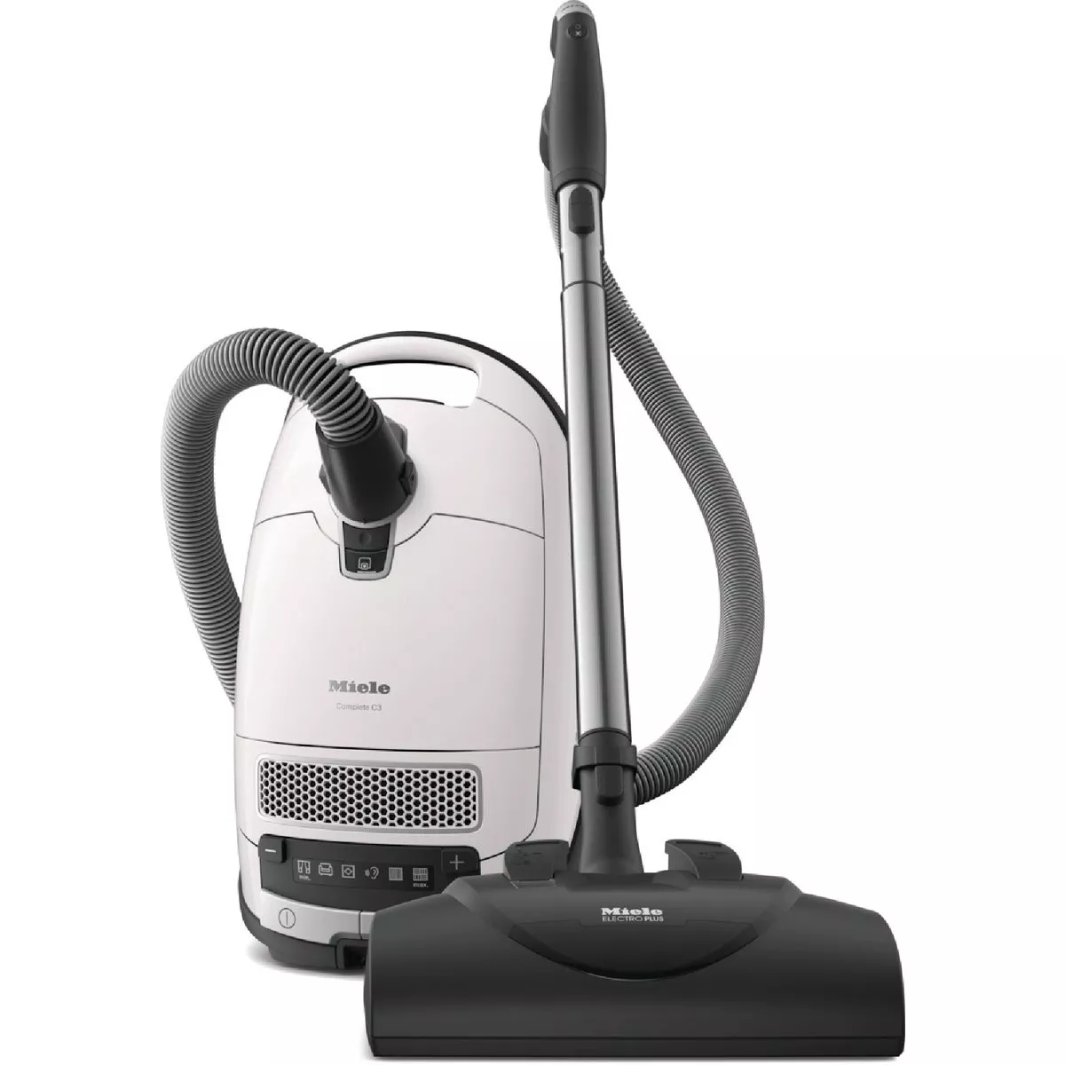 Miele Complete C3 Cat & Dog PowerLine Canister Vacuum Cleaner, Lotus White