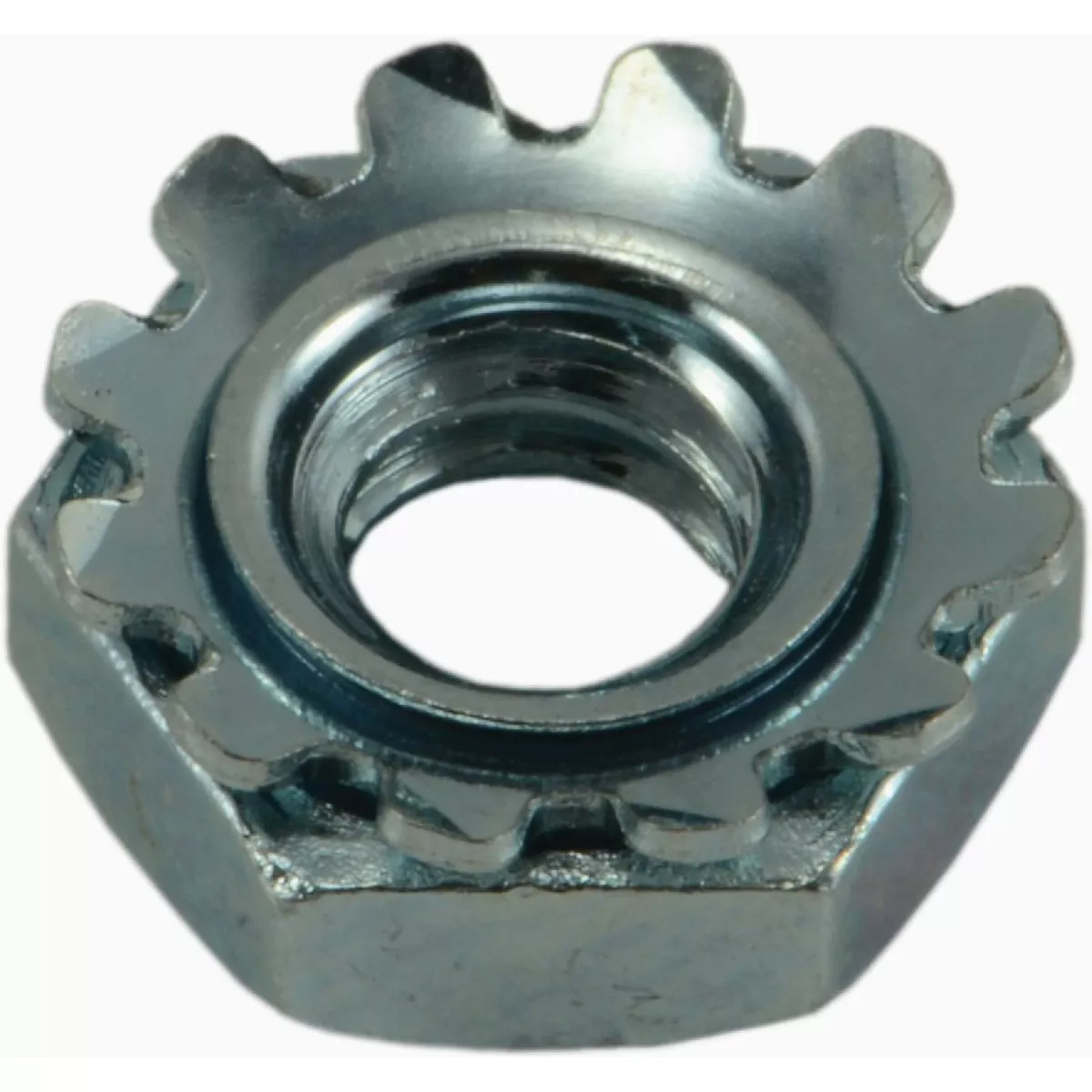Midwest Fastener #10-24 Zinc Plated Grade 2 Steel Coarse Thread Kep Lock Nuts