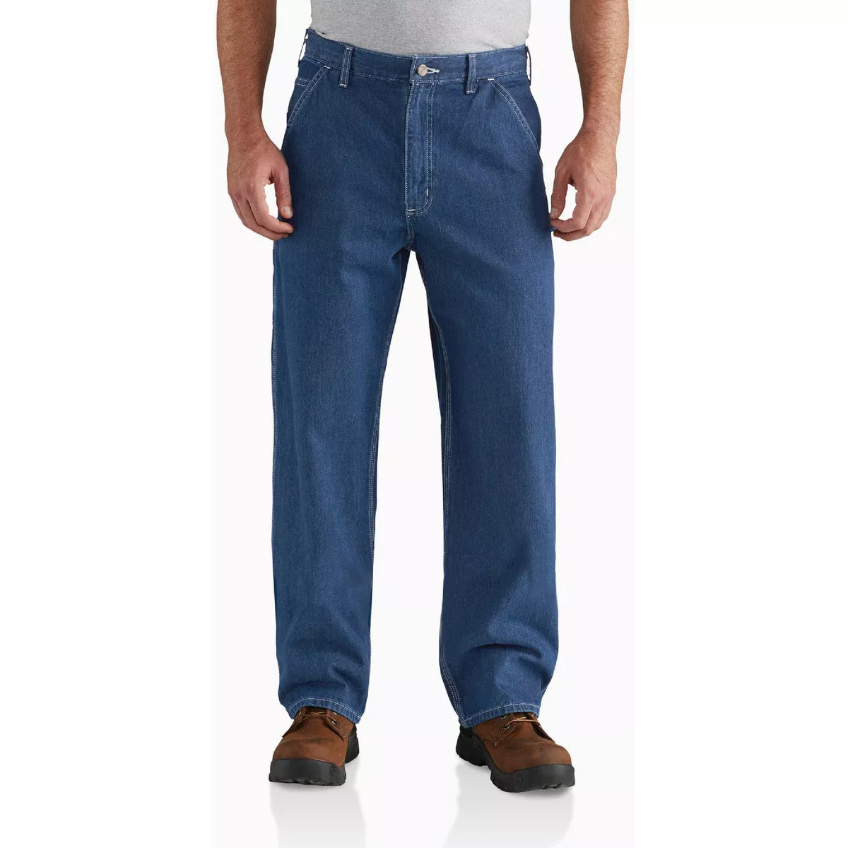 Carhartt Men's 44x32 Darkstone Utility Jeans, Loose Fit