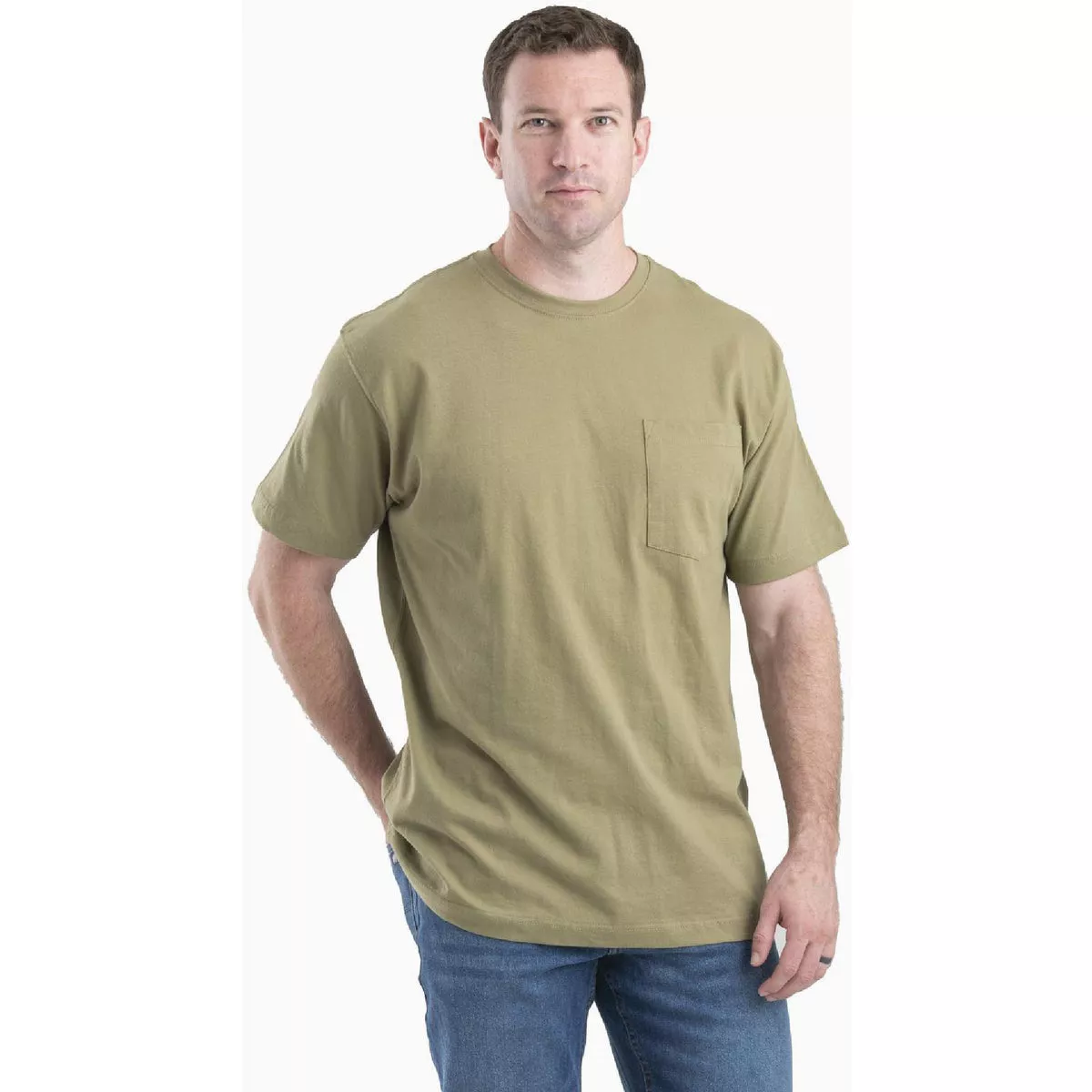 Berne Men's 4XL Tall Desert Heavyweight Short Sleeve Pocket T-Shirt
