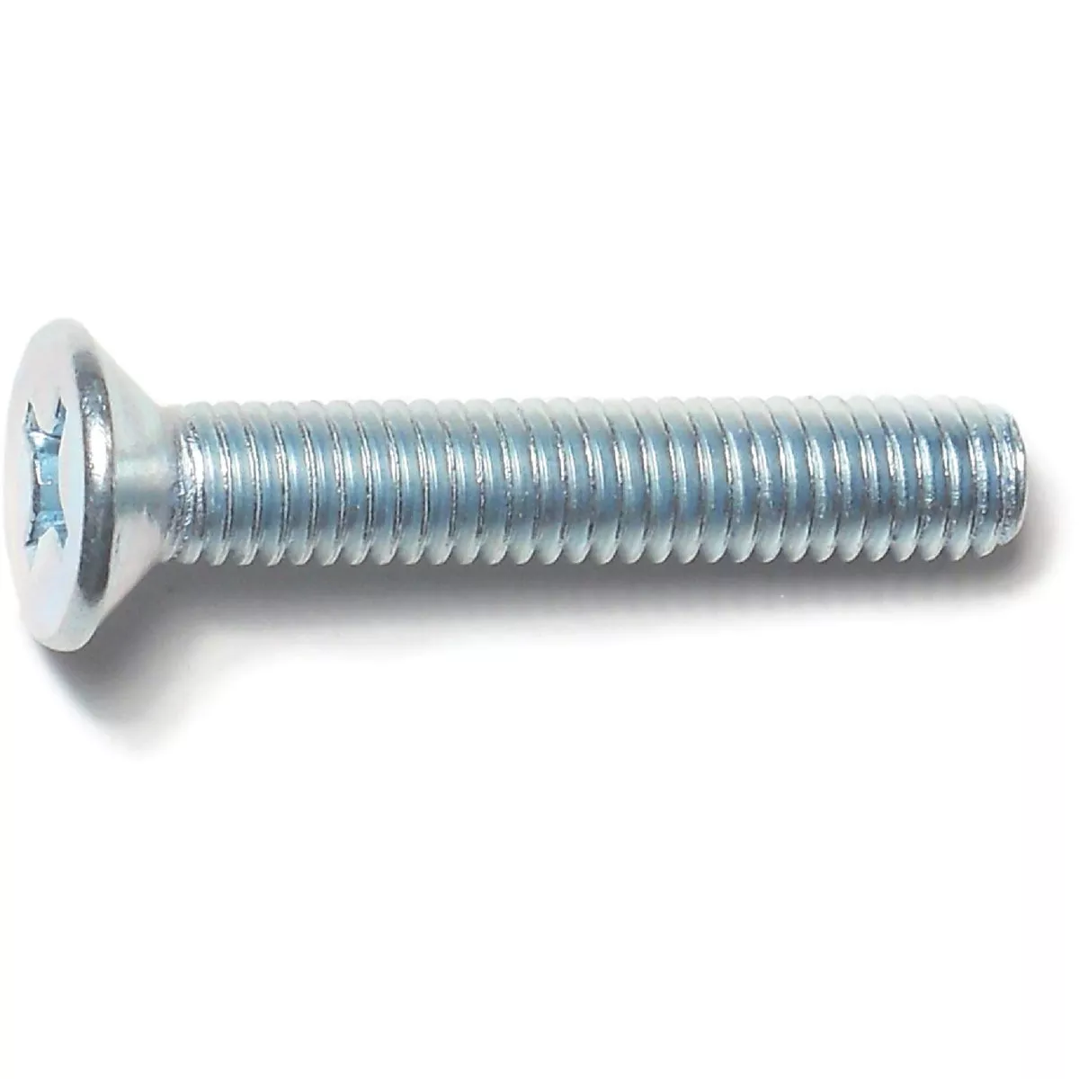 Midwest Fastener 6mm-1.0 x 35mm Zinc Plated Class 4.8 Steel Coarse Thread Phillips Flat Head Machine Screws (12 Ct.)-