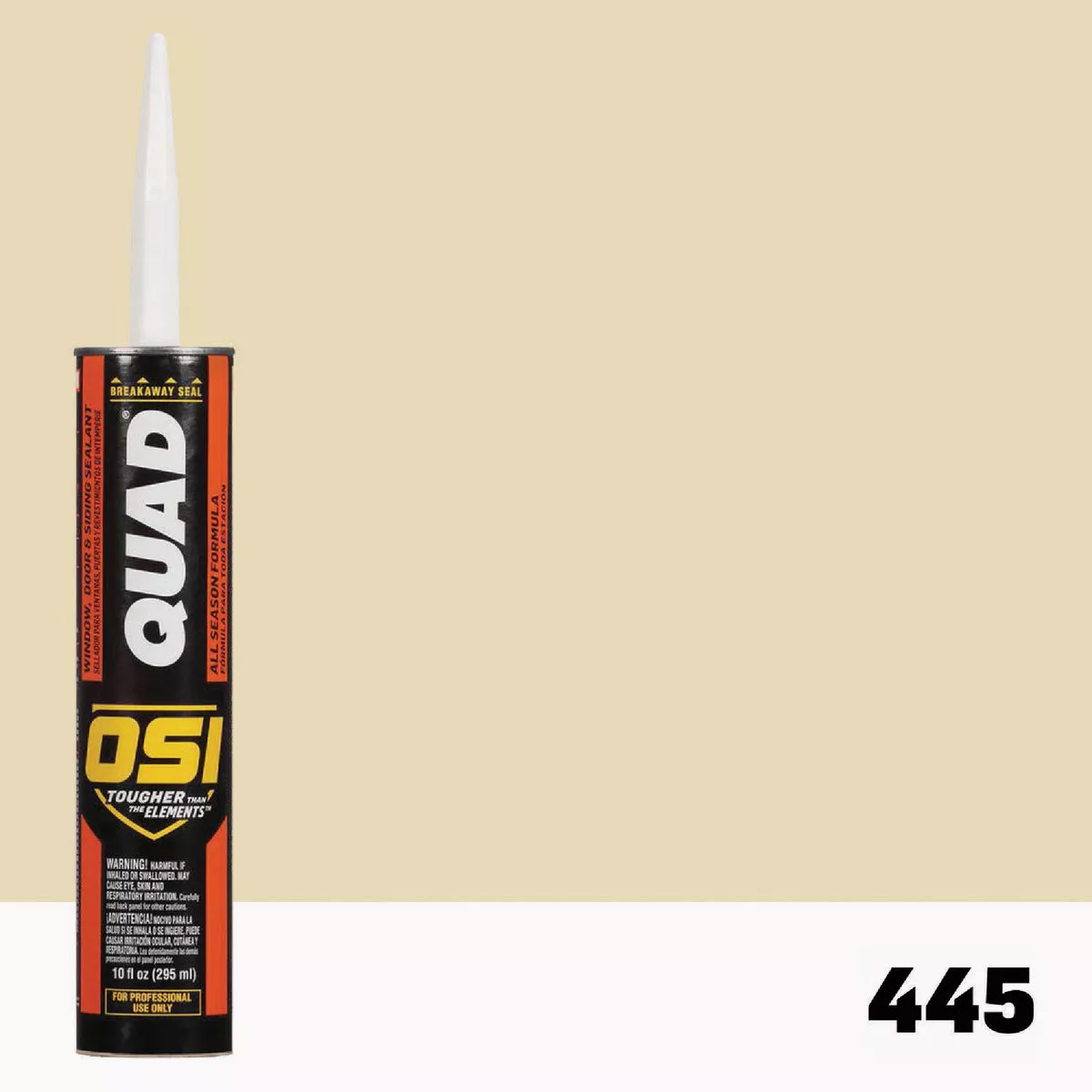 OSI Quad Window, Door and Siding Sealant Beige 445, 10 fl oz Cartridge