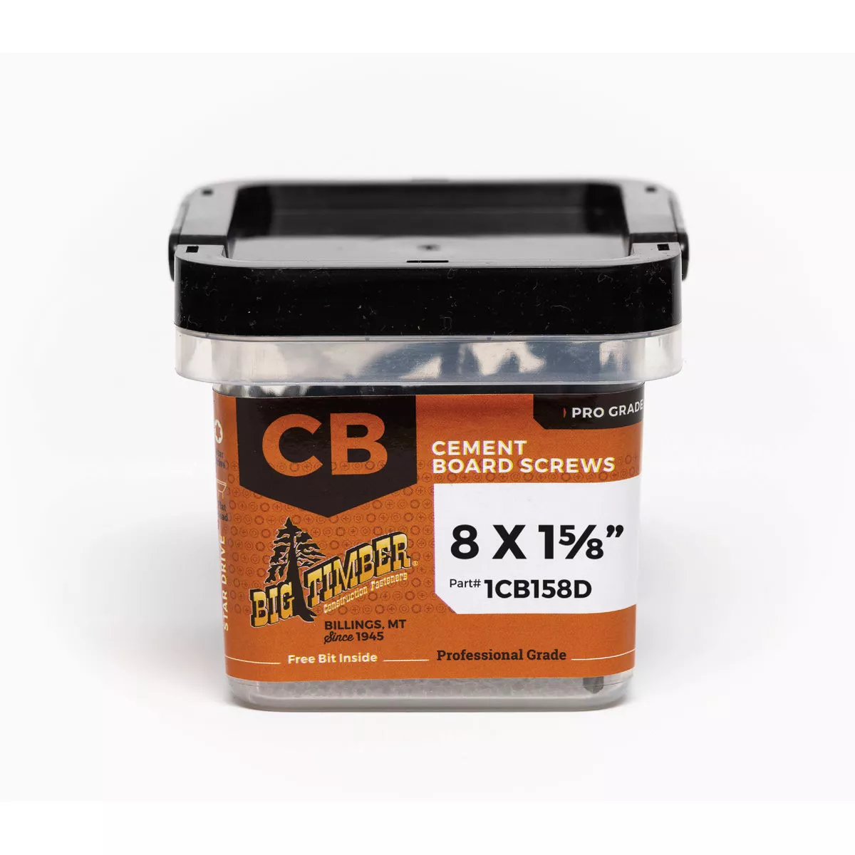 Big Timber #8 x 1-5/8 In. Green Star Drive Cement Board Screw (142 Ct.)