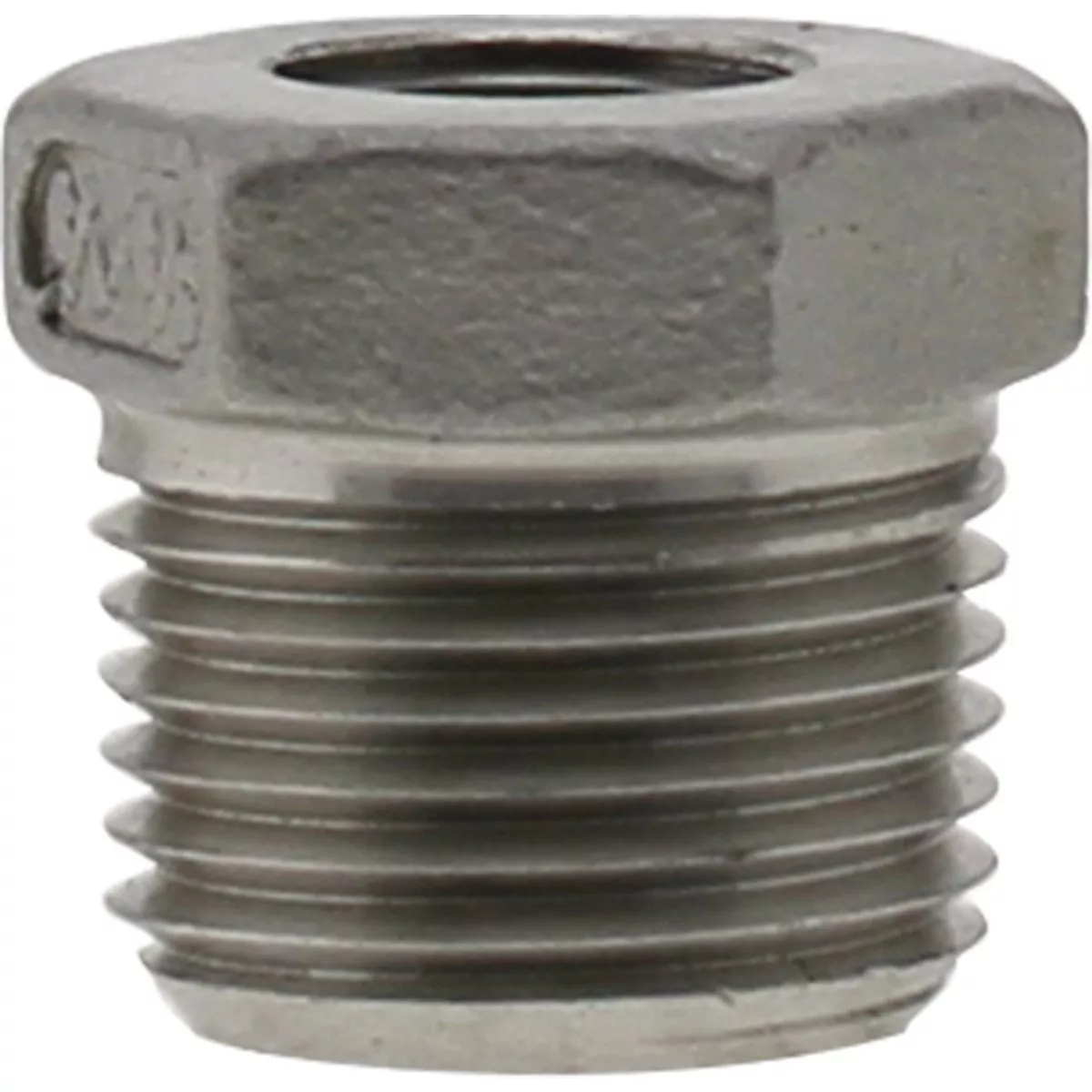 PLUMB-EEZE 3/8 In. MIP x 1/8 In. FIP Stainless Steel Bushing