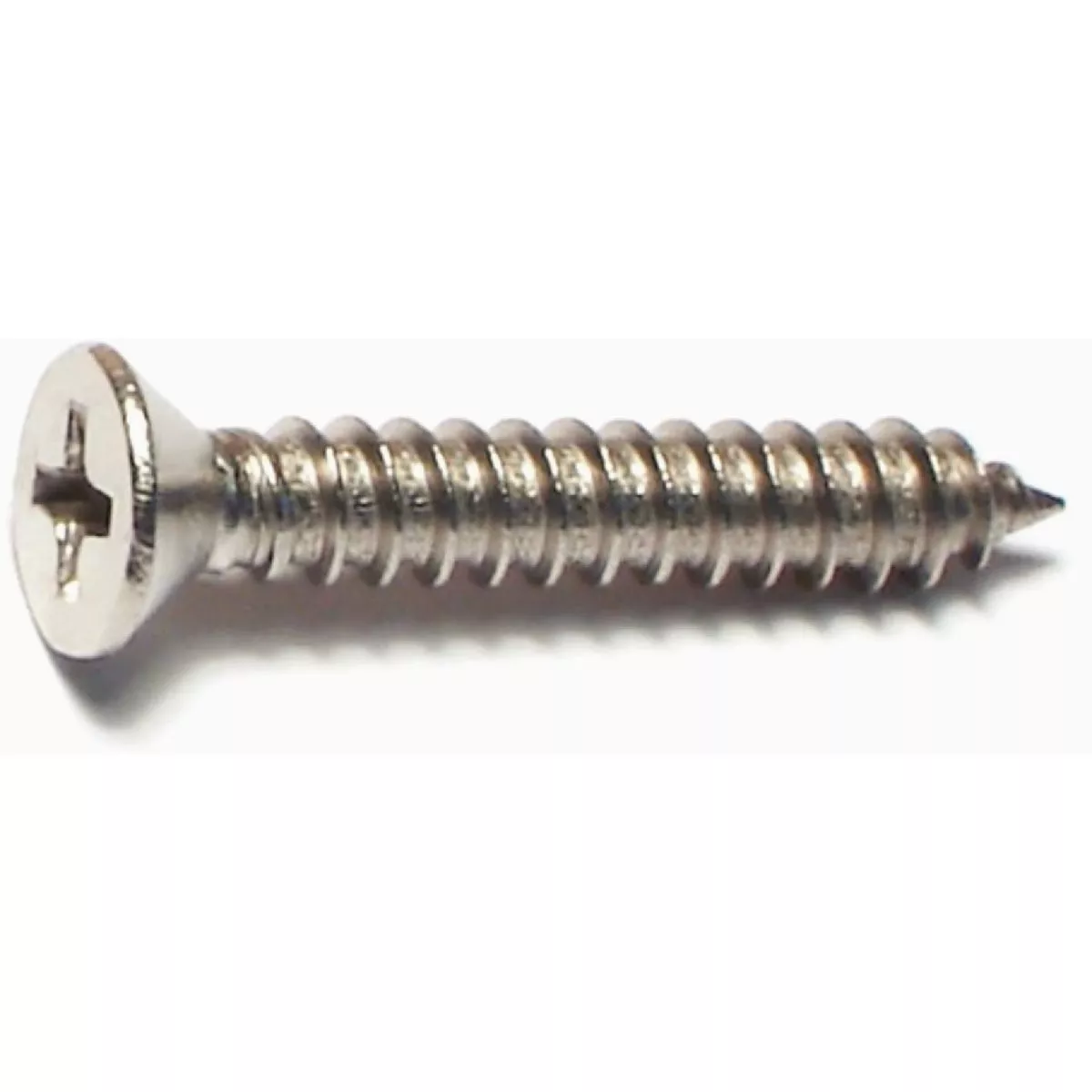 Midwest Fastener #8 x 1 In. 18-8 Stainless Steel Phillips Flat Head Sheet Metal Screws (20 Ct.)