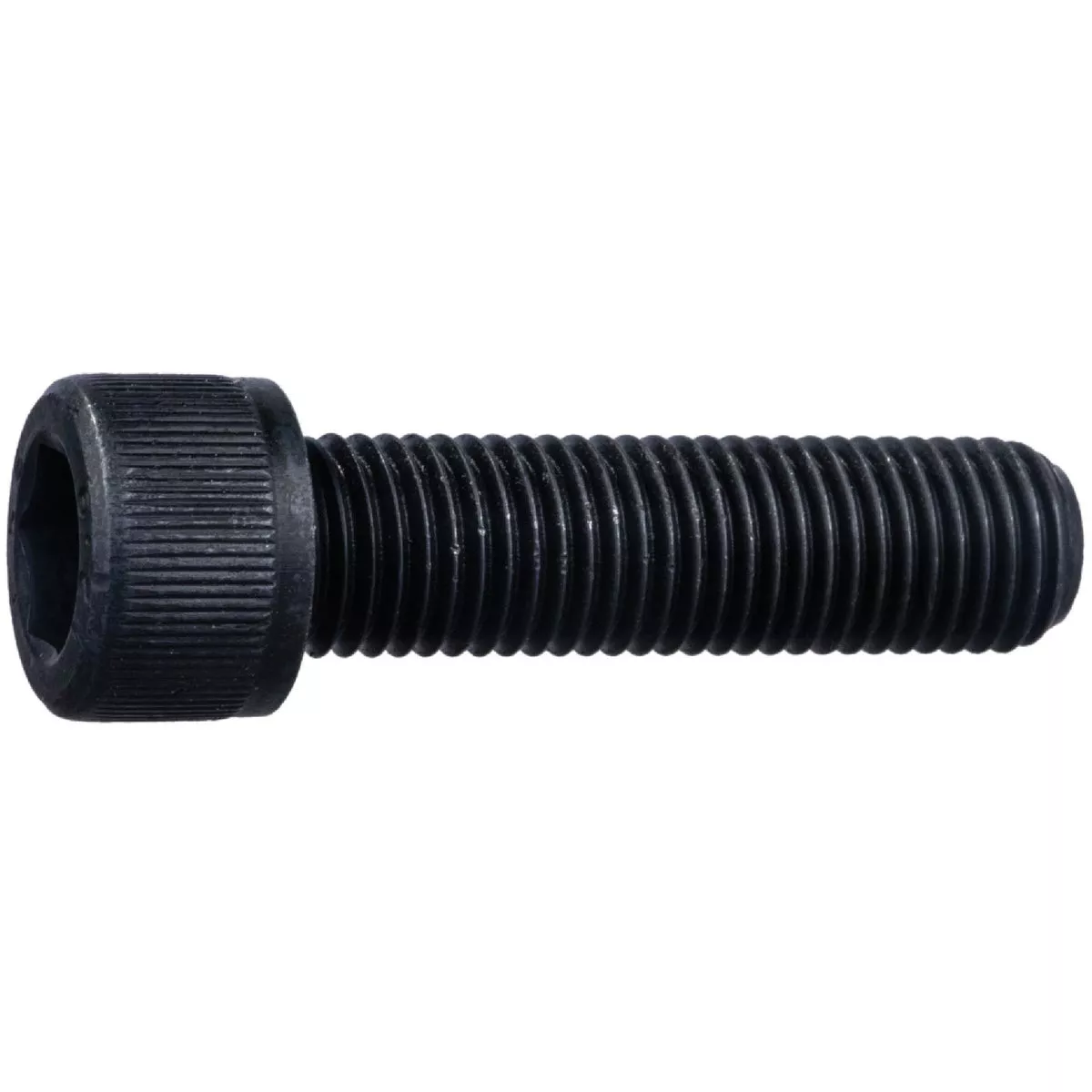 Midwest Fastener 6mm-1.00 x 90mm Black Oxide Class 12.9 Steel Coarse Thread Knurled Head Hex Socket Cap Screws (4 Ct.)-