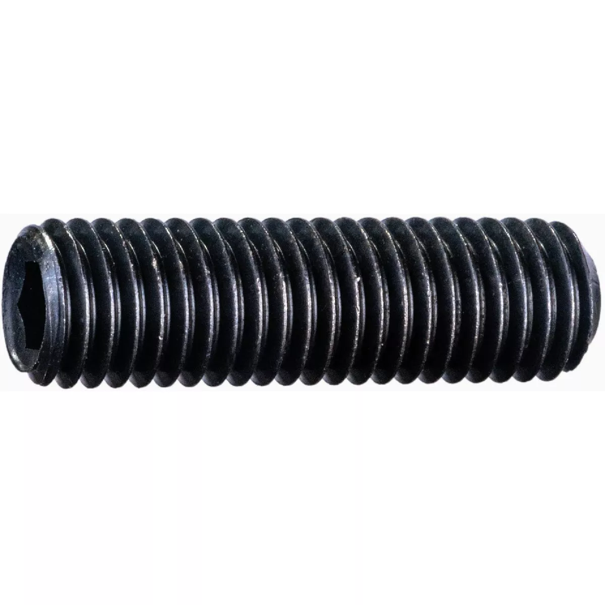 Midwest Fastener 10mm-1.5 x 40mm Plain Class 14.9 Steel Coarse Thread Cup Point Hex Socket Headless Set Screws (3 Ct.)