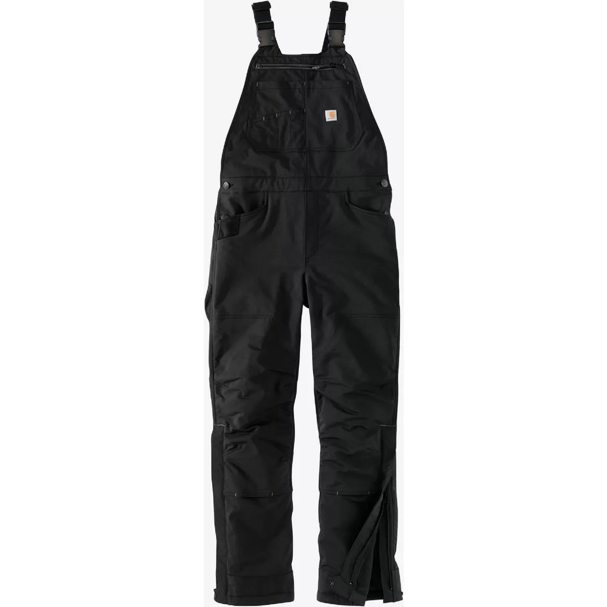 Carhartt Super Dux Women's XL Regular Black Insulated Bib Ovearlls, Relaxed Fit