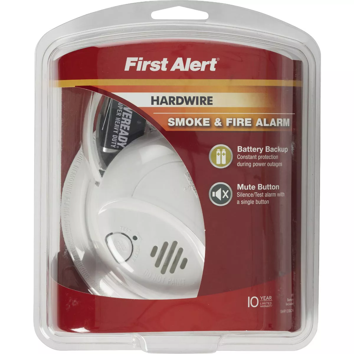First Alert Hardwired 120V Ionization Smoke Alarm - photo 2