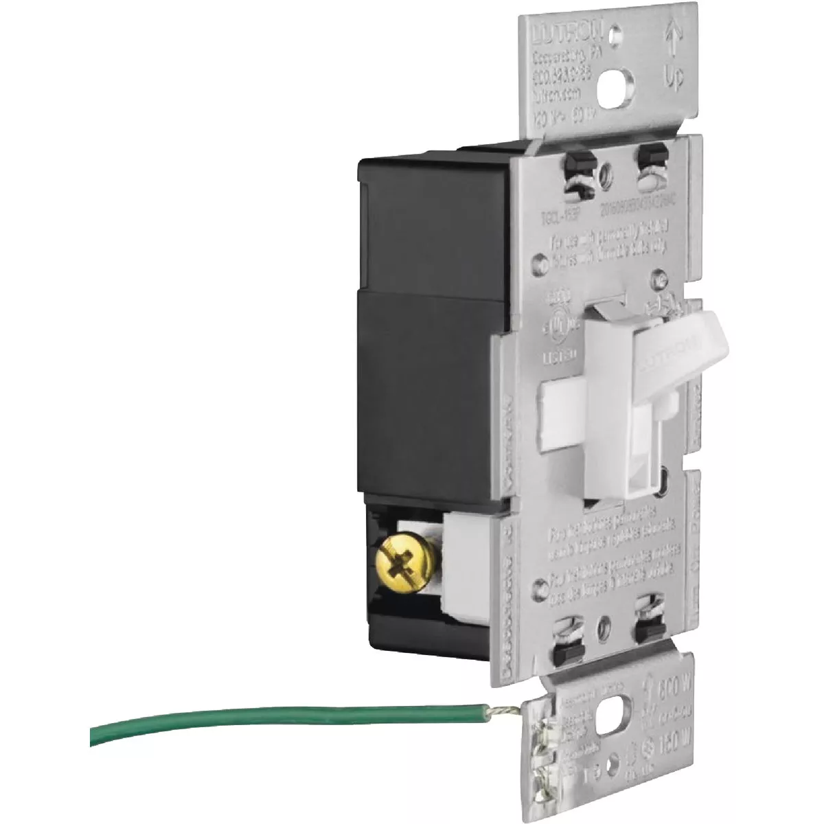 Lutron Toggler Incandescent/Halogen/LED/CFL White Slide Dimmer Switch - photo 14